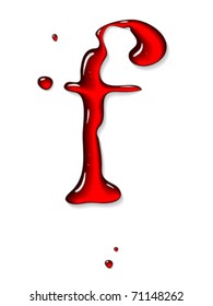 Letra roja líquida