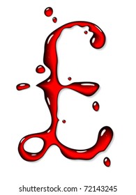 Red liquid pound sign