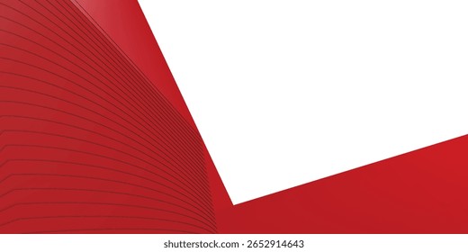 Fondo abstracto de la onda líquida roja con el espacio blanco para el texto y el mensaje. diseño de la Plantilla