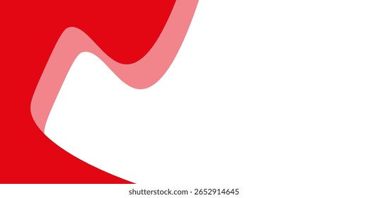 Fondo abstracto de la onda líquida roja con el espacio blanco para el texto y el mensaje. diseño de la Plantilla
