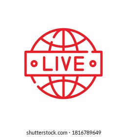 Diseño de iconos de flujo en directo 