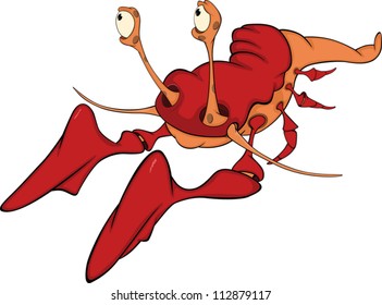 Red lobster cartoon