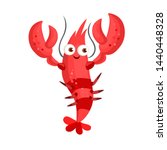 Red Lobster funny character vector