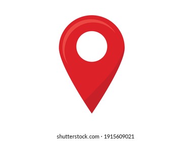 Red Location Icon , GPS Point