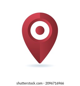 red location icon , GPS point