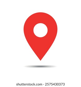 red location marker pin for navigation and map design projects