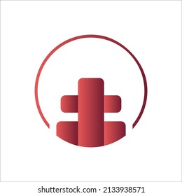 red logo abstract circle illustration