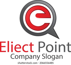 Red logo for a company Free Vector