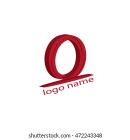 red logo company - vector illustrator