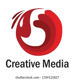 Red logo creative conceptual design illustration vector