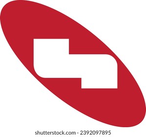 Red logo, logotype, round, oval, S, Z, letter logo
