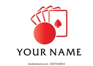 a red logo with a red logo that says your name on it.