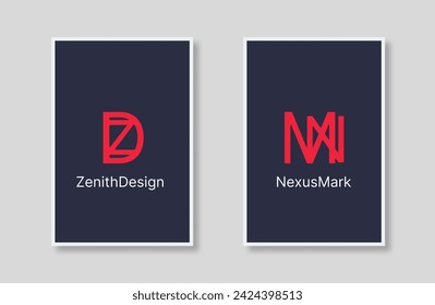 Roter Logotyp auf schwarzem Hintergrund Poster auf Rahmen