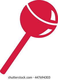 Red lolly icon