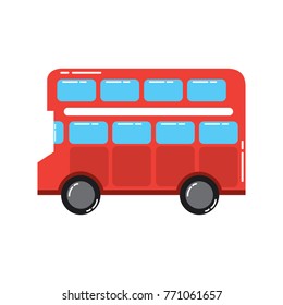 red london double decker bus public transport