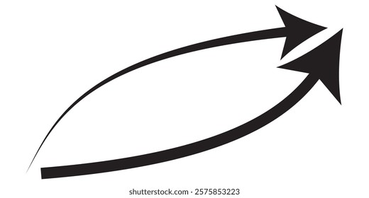 Red long arrow icon isolated on white background. Long arrow vector, icon. Red horizontal arrow. Straight long arrow vector icon.