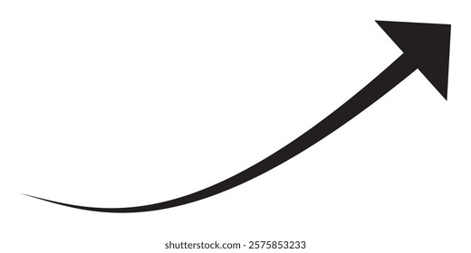 Red long arrow icon isolated on white background. Long arrow vector, icon. Red horizontal arrow. Straight long arrow vector icon.