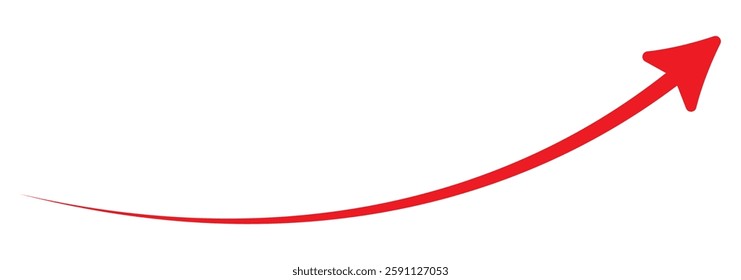 Red long arrow icon isolated on white background. Long arrow vector, icon. Red horizontal arrow. Straight long arrow vector icon. - Powered by Shutterstock - Get 15% off with code: PIKWIZARD15