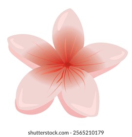 Red lotus flower. vector illustration
