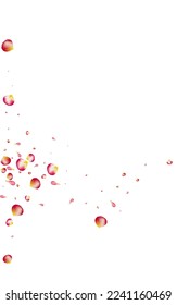 roter Lotus, florierender, Vektorweißer Hintergrund. Summer Rose Design. Delikates Blossom Beauty Banner. Schöne Sakura Fall Textur.