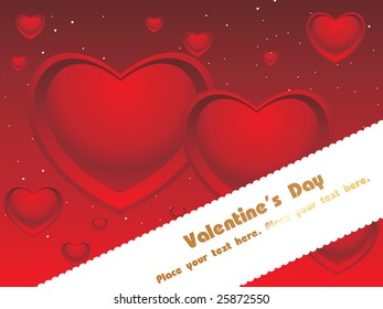 red love background