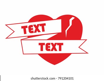 red love date people relationship banner text typography shape flat graphic design illustration