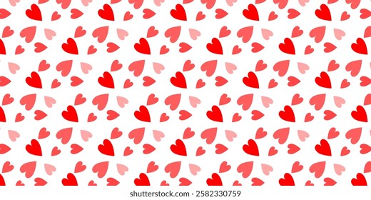 Red Love Heart Pattern, Heart Pastel for Backgroud, Cute Romantic Red Hearts Wallpaper Print, Valentine's Day Holiday Backdrop Heart Texture, Romantic Wedding Design