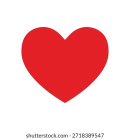 Coração de amor vermelho, Simbolizando amor, afeto e emoção, ícone Coração