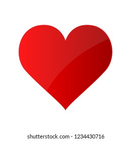 Red love heart vector design
