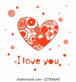 Red love hearts