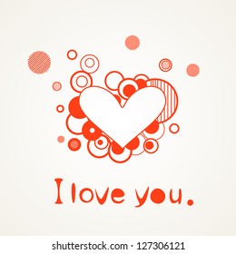 Red love hearts