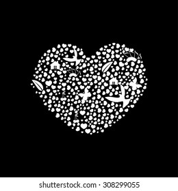 Red love hearts
