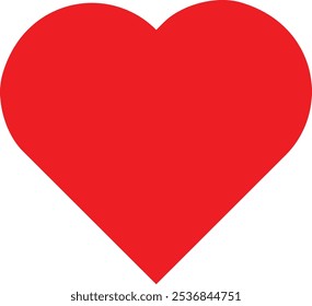 Red Love icon design vector