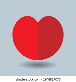 red love illustration or icon