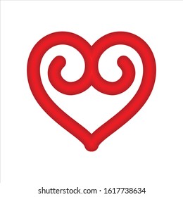red love illustrations, cool and modern vector hearts.