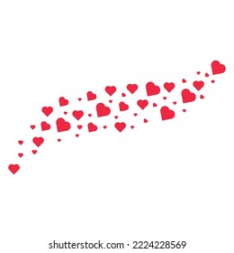 red love or love seamless background isolated on white background. high quality vector