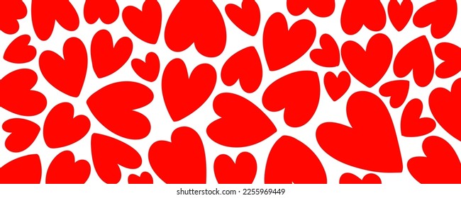 Plantilla de diseño de vectores de fondo valentina de forma de amor rojo. Plantilla de fondo de pantalla decorativa de bodas románticas.