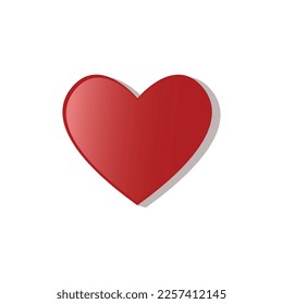 Red love sign background design, backdrop decoration for valentine's day.