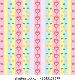 Red Love Stripe Pattern. Perfect for art and crafts, digital paper, fabric printing, textile printing, packaging, scrapbooking, gift wrap, background and more.
