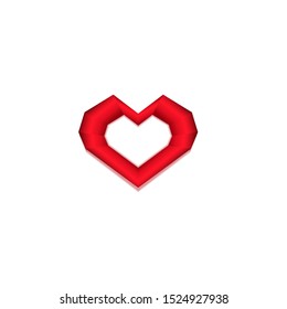 red love vector gradient color