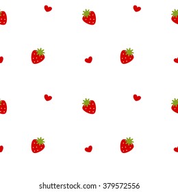 Kawaii Strawberry Pattern Wallpaper | kawaii gifts