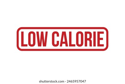 Red Low Calorie Rubber Stamp Seal Vector