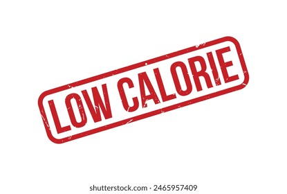 Red Low Calorie Rubber Stamp Seal Vector