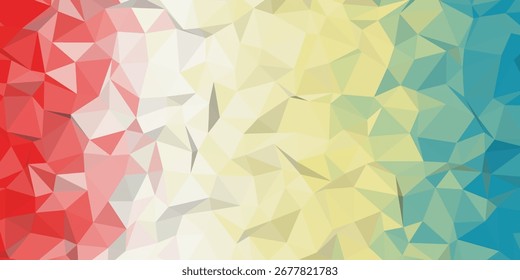 "Red low poly polygon abstract background with triangle pattern. Geometric modern texture, great for posters, banners, and graphic design."