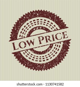 Red Low Price rubber stamp
