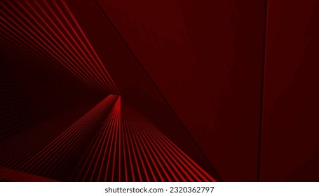 Red lowpoly vector background with. dark red backdrop isolated on black background for design elements in concept technology, music, science.