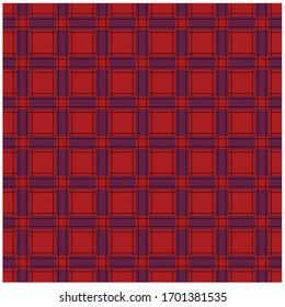 Red Lumberjack Plaid Seamless Pattern