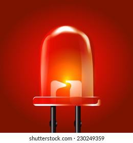Red luminous bright Light Emitting Diode