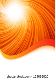 Red luminous rays. EPS 8 vector file included