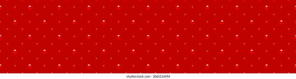 Red luxury background with beads. Vector illustration. 